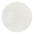 thumbnail image 3 of Unique Loom Soft Solid Shag Collection Area Rug - Aras (6' 1" Round White), 3 of 7