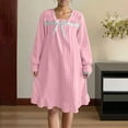 thumbnail image 4 of Karight Women's Victorian Cotton Nightgown Vintage Princess Style Nightdress Long Lace Ruffled Sleepwear, 4 of 7