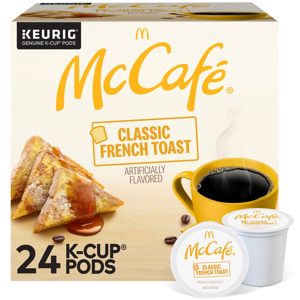 McCafe Classic French Toast Coffee, Keurig Single Serve KCup Pods, 24