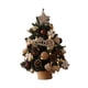 thumbnail image 3 of Estatua de escritorio,Mini árbol de Navidad de mesa con decoración navideña iluminada,Mini árbol de Navidad artificial con adornos,Pequeño árbol de Navidad con Adorno de algodón 60cm, 3 of 8