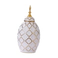 thumbnail image 2 of Jarrón de cerámica Strade Fareast Limited Decorativo con flores Tarro de almacenamiento para estante de sala de M, 2 of 8