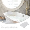 thumbnail image 2 of 1 almohada de bañera de poliuretano para baño, práctica y práctica (blanca), 2 of 6