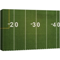 wall26 Canvas Print Wall Art Numbered Synthetic Turf Football Field Sports Athletes Photography Realism Contemporary Scenic Urban Multicolor Ultra for Living Room, Bedroom, Office - 12"x18"