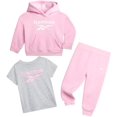 thumbnail image 1 of Conjunto deportivo Reebok para niña pequeña de 3 piezas, rosa, talla 6X, 1 of 7