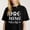 Black-1, variant on Women's One Lucky Mama St Patricks Day Graphic T-Shirt S-4XL Mother's Day Gift