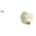 thumbnail image 1 of Escultura de ciervo, resina, estatua de ciervo durmiente, reloj de pared silencioso, reloj de pared nórdico, adorno ligero pintado a mano, adecuado pa, 1 of 8