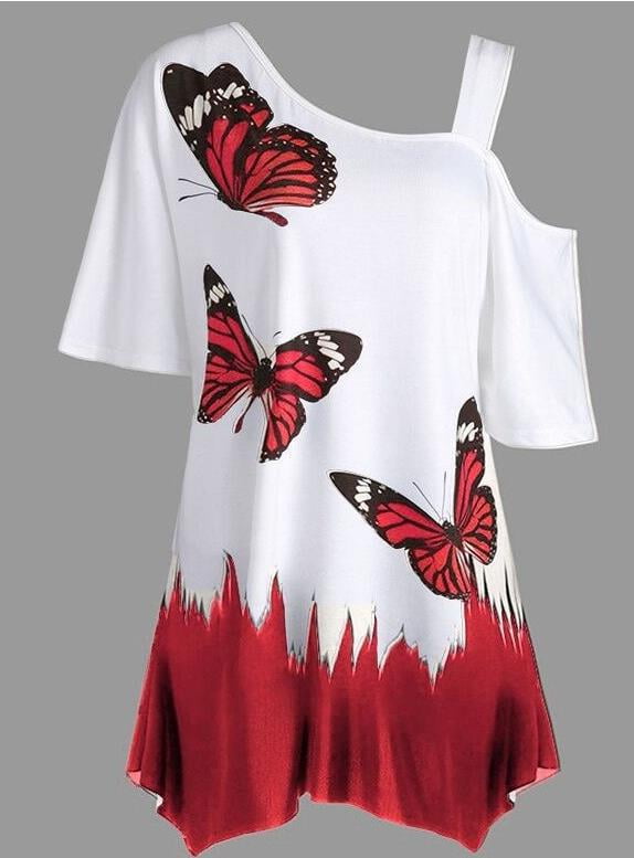 butterfly shirt plus size