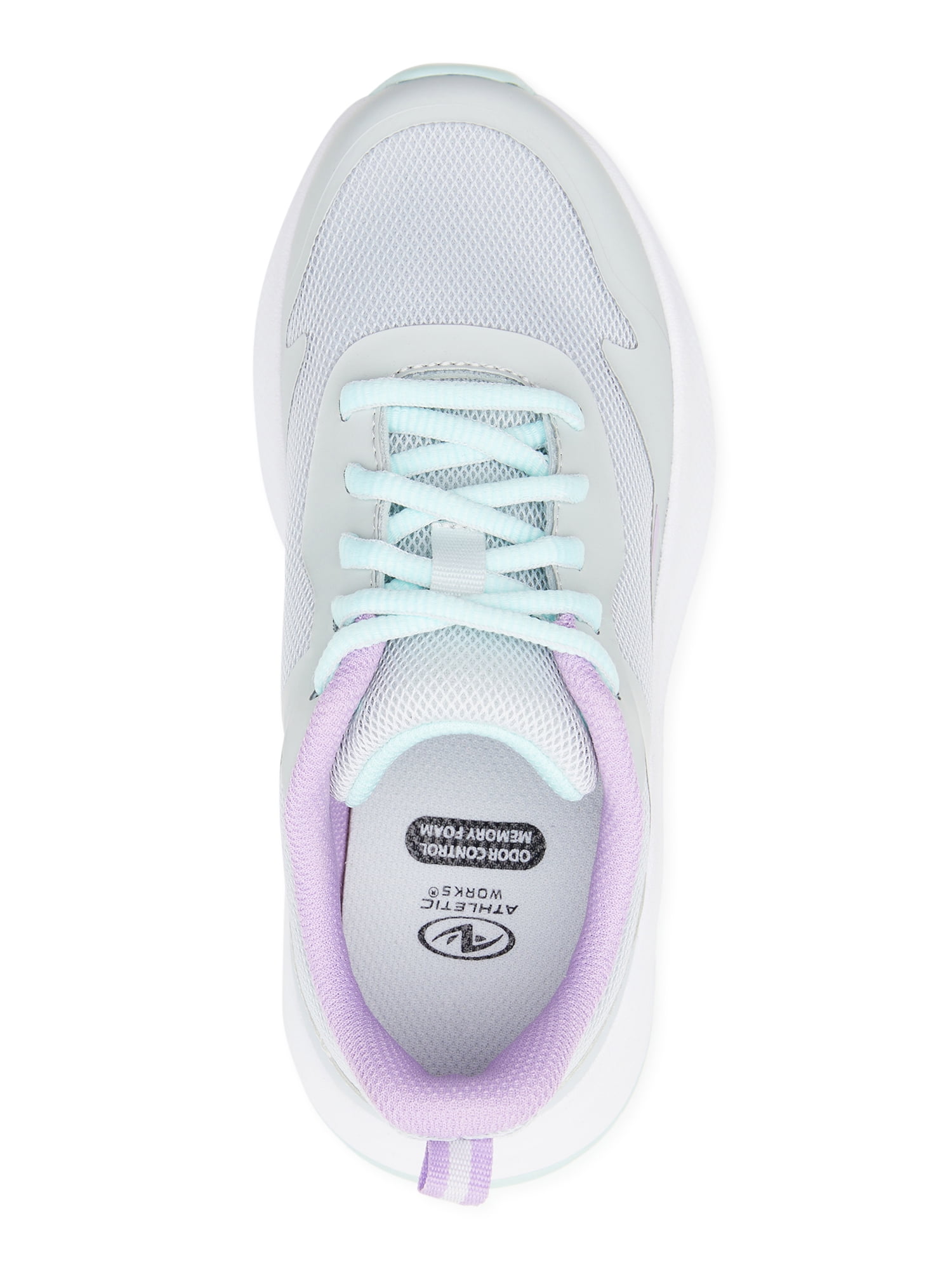 Athletic Works Little Girl & Big Girl Mesh Jogger Lace Up Sneakers