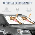 thumbnail image 4 of Gaeub Funny Giraffe Blowing Bubble Foldable Auto Sun Blocker Visor, Sunshade for Car Front Window, Keeps Your Vehicle Cool - Large, 4 of 7