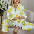 thumbnail image 6 of Sikiie cute rubber duck Pajamas Set Long Sleeve Sleepwear Womens Button Down Nightwear Pj Sets-Large, 6 of 7