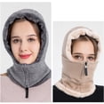 thumbnail image 4 of Gorro De Punto De Invierno, Conjunto De Bufanda, Gorro, Bufanda Con Cremallera, Orejeras, Gorros De Esquí Con Forro Polar, Gorro Térmico A Prueba De Viento, Calentador De Cuello Para Esquí Y Ciclismo matsuzay AP008196-02, 4 of 5