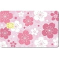 thumbnail image 1 of Credit Card Skin Debit Card Skin Debit Card Sticker Cover No Bubble Slim Small Chip Personalized Bank Card Protecting Decal Removable Transportation Key Card Pink Cherry Blossom 7.3x5.4Inch, 1 of 8