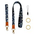thumbnail image 2 of YAOMOBB Keychain Lanyard Sunflower Pattern Phone Lanyard Sturdy Anti Lost Colorful Polyester Keychain Card Holder, 2 of 5