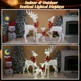 thumbnail image 2 of SalonMore Outdoor Christmas Decorations, 3-Piece Lighted Christmas Deer Set  210LED Waterproof Decor for Indoor Outdoor Garden Yard Lawn Holiday Party, 2 of 10