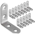 thumbnail image 1 of 50 piezas de soporte de fijación de acero inoxidable de 40 x 40 mm, soportes de esquina para fijación y, 1 of 5