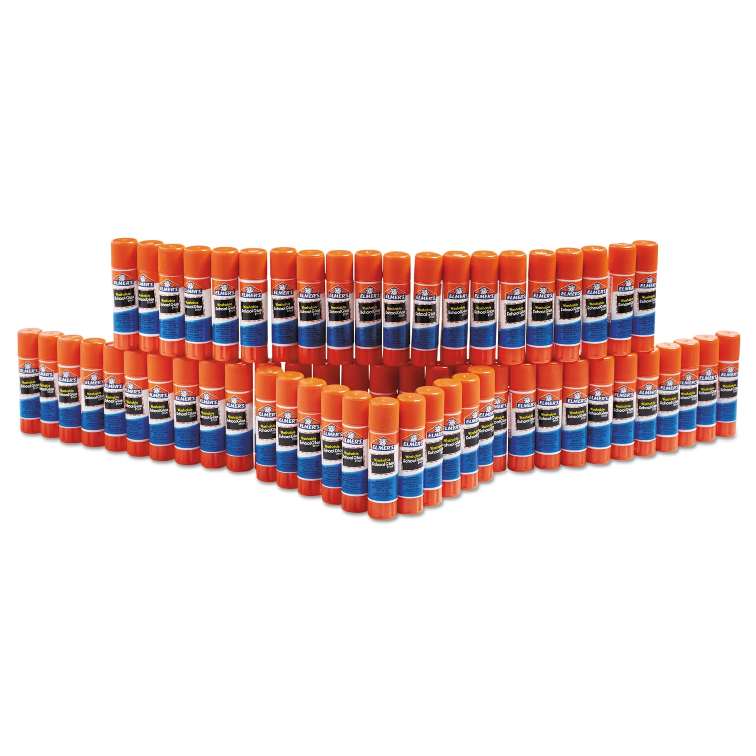 Elmer&amp;#039;s Disappearing Purple All Purpose Glue Sticks, 0.24 oz, Dries Clear, 60/Box (E503)