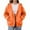 Orange #011, variant on Mohiass Women Casual Zip Up Fleece Hoodies Relaxed Fit Oversized Sweatshirt with Hood Lightweight Fall Jackets for Women 2025 Camel L