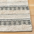 thumbnail image 3 of SAFAVIEH Natura Ermintrude Striped Cotton Area Rug, Beige/Grey, 3' x 5', 3 of 11