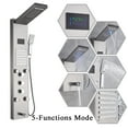 thumbnail image 4 of Shower Panel Tower System Brushed Nickel with LED  Multiple Function Waterfall Rainfall Shower Head Body Jets Handheld Shower and Bath Spout for Bathroom Wall Mounted Shower System, 4 of 6