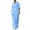 Blue, variant on hoksml Women's 2 Piece Outfit Collared Neck Short Sleeve Top and Wide Leg Pants Cotton Linen Blend Casual Set