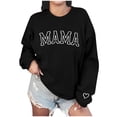thumbnail image 1 of Penkiiy Mama Sweatshirt de manga larga Cheer Mom Shirt para Béisbol Fútbol Baile Baile Sport Suéter Top L Negro, 1 of 9