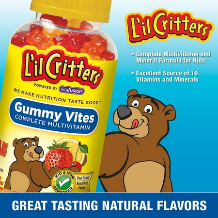 L'il Critters Gummy Vites Complete Multivitamin Dietary Supplement Gummies, 275 Count bottle