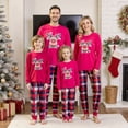 thumbnail image 7 of Family Matching Christmas Pajamas Deer Print Long Sleeve Tops Plaid Pants Sleepwear Set, 7 of 7
