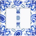 thumbnail image 6 of Metal Light Switch Plate Cover Mandala Blue White Paisley Flower Tile Pattern MDL090, 6 of 13