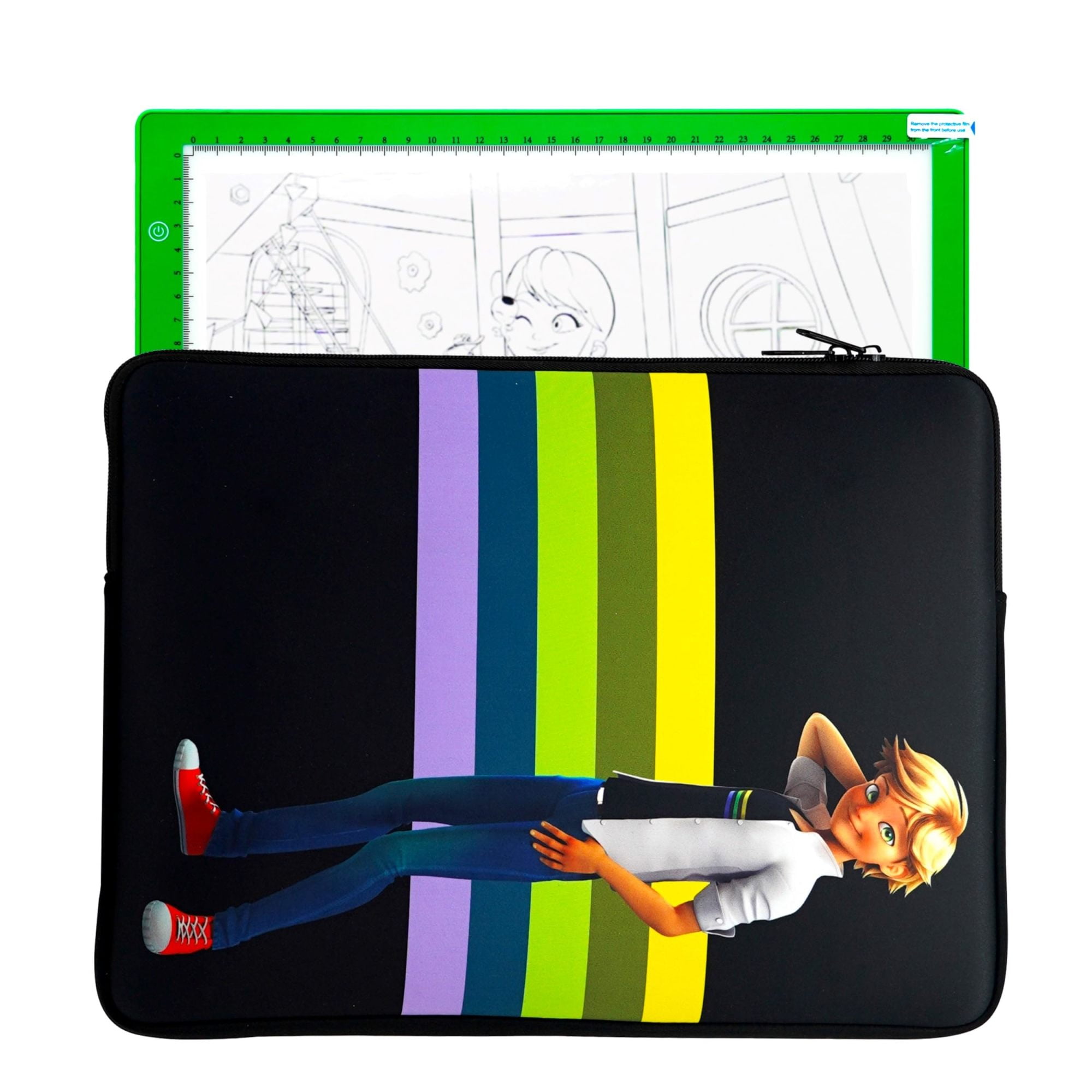 Miraculous Ladybug A4 Portable Cat Noir Led Light Pad and Neoprene