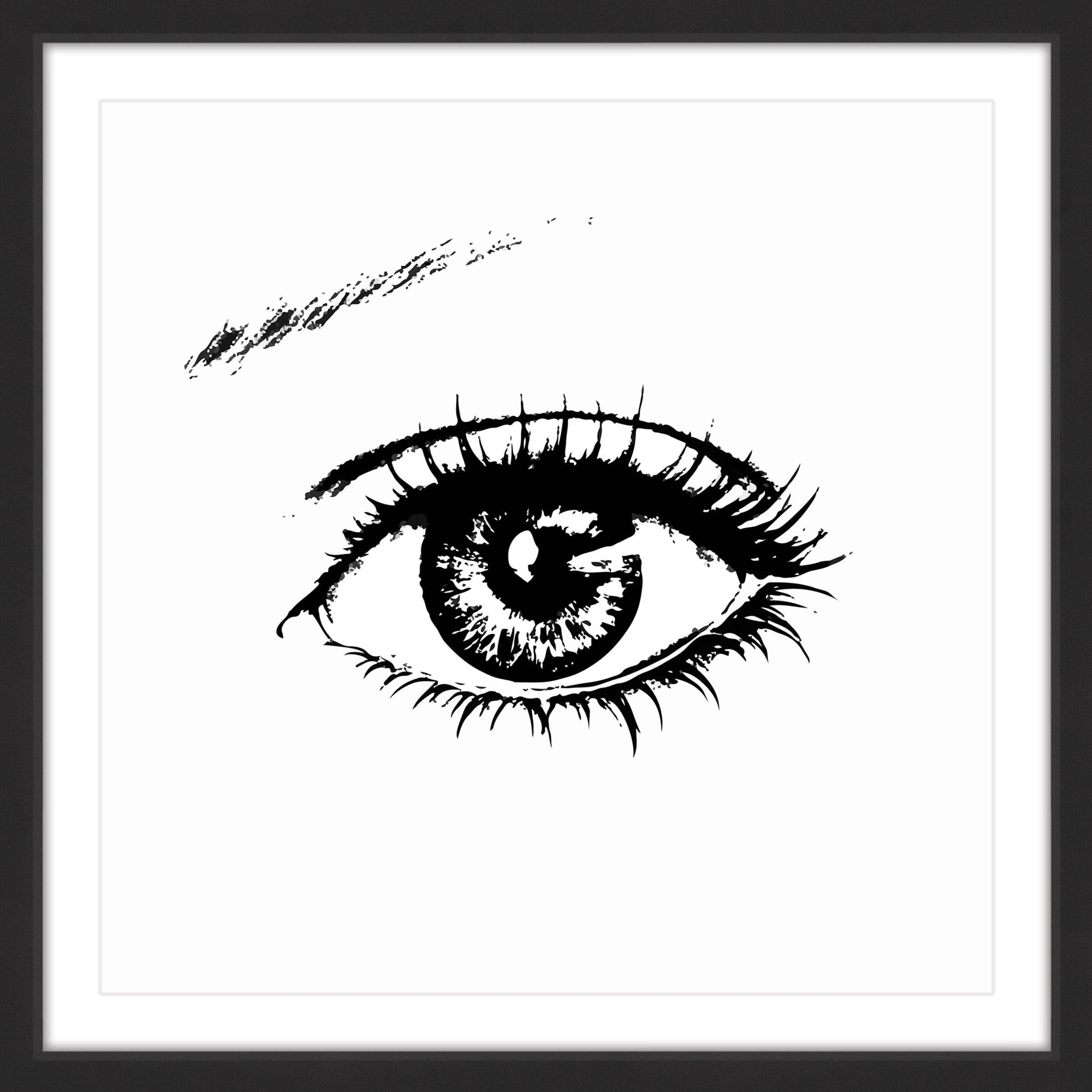 Marmont Hill "Eyeball" by Katarina Snygg Framed Painting Print