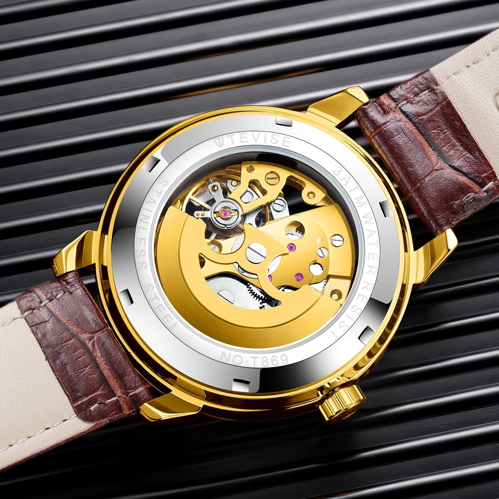 Rolex automatic skeleton clearance watch