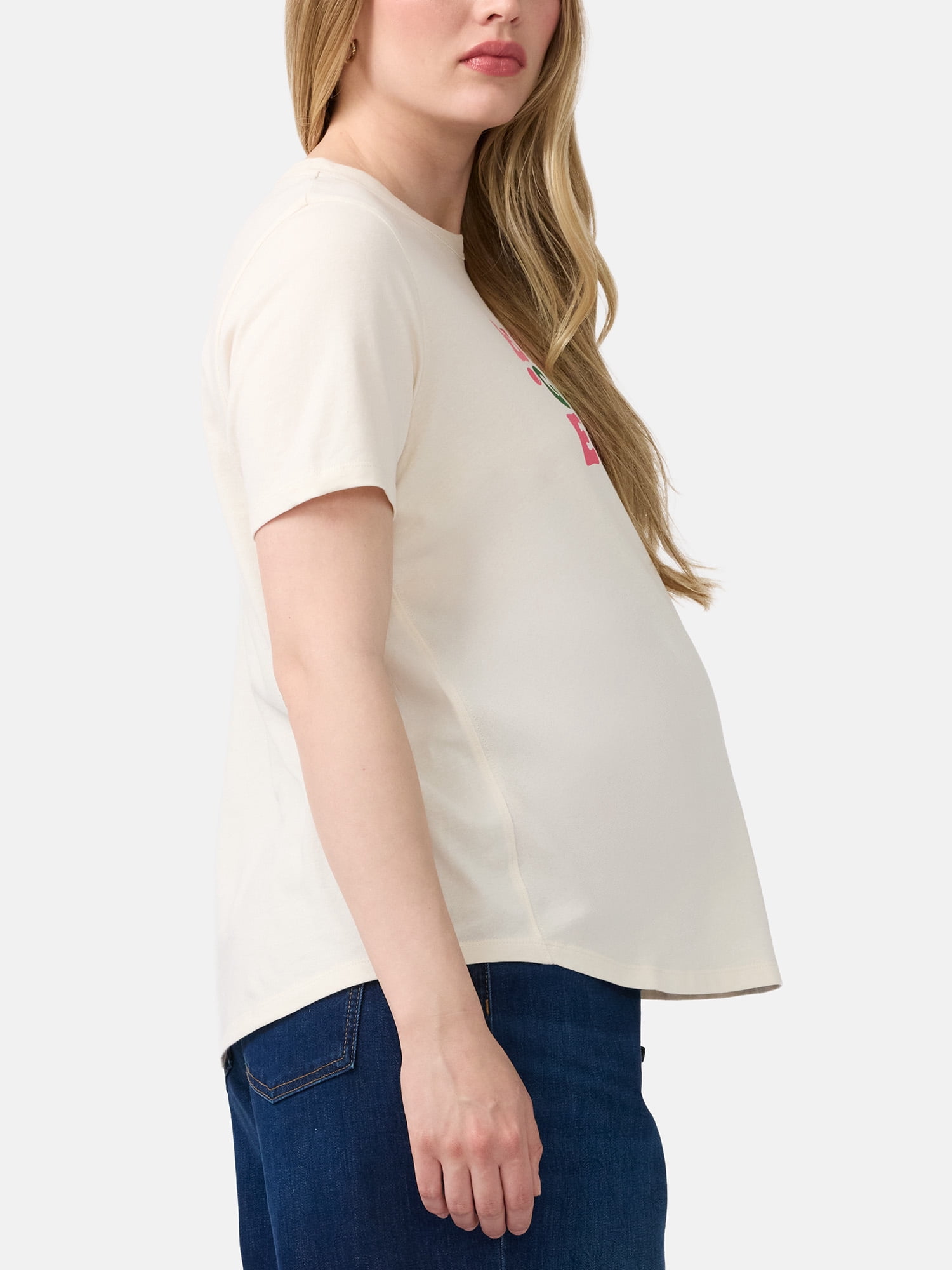 Ingrid & Isabel For Every Belly Women's Maternity Graphic Cotton T-Shirt, Sizes S-XXL