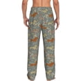 thumbnail image 3 of Goofa Dachshund Dog Bird Printed Soft Pajama Pants for Men, Wide Leg Comfy Casual Lounge Yoga Pants-Medium, 3 of 9