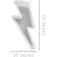 thumbnail image 2 of Lightening Bolt Silicone Freshie Mold  Size 2.5" Wide x 6.5" Long x 1.33" Deep  Lightening Bolt Freshie Mold  for Freshie, Soap, Resin, Candles, 2 of 3