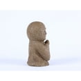 thumbnail image 5 of Hi-Line Gifts Lucky Japanese Jizo Praying Outdoor Garden Statue - 10.25" - Brown, 5 of 8