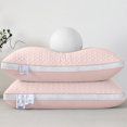 thumbnail image 5 of Hotel Quality Bed Pillow for Sleeping | Breathable Fiber Filled Pillow with Cool Ventilation | Standard Size 48x74cm | Pack of 1 | Gray, Pink, Green, White, 5 of 6