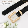 thumbnail image 5 of JASGOOD Plus Size Leather Belts for Women Ladies Belt for Jeans Pants with Gold Buckle, 5 of 8