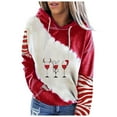 thumbnail image 4 of Sudaderas Con Gráficos Navideños Para Mujer Moda Casual Impreso Blusa de Manga Larga Sudadera Con Capucha Tops Odeerbi  ODB198185, 4 of 5