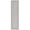 thumbnail image 2 of SAFAVIEH Beach House Joakim Bordered Indoor/Outdoor Runner Rug, Gray/Charcoal, 2'2" x 10', 2 of 16