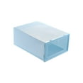thumbnail image 1 of Clear Plastic Shoe Boxes Stackable Floding DIY Shoe Storage Container Organizer, 1 of 7