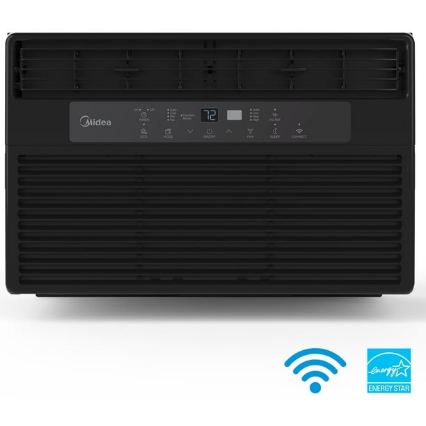 Restored Midea 8,000 BTU 115V Smart Window Air Conditioner with Comfort