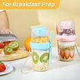 thumbnail image 4 of Vasos para helado de yogur Vtopmart, 800 ml, paquete de 4 con tapas y cucharas, 4 of 8