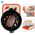 thumbnail image 4 of Deago 4 Piece Christmas Oven Mitts and Pot Holders Sets Heat Resistant Non-Slip Red Santa Claus Cooking Gloves Hot Pads Insulated Washable for Cooking Baking BBQ Decorative Kitchen Gift, 4 of 9