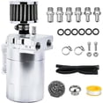 thumbnail image 1 of Réservoir de Récupération d'Huile en Aluminium avec Réservoir Filtrant Kit de Filtre en Alliage Universel Séparateur de Moteur – Filtre en Alliage Anti - Contamination, 1 of 6
