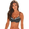 thumbnail image 2 of LASCANA Women's Dotted Underwire Bikini Swimsuit Top Bra Sizing Ruching, 2 of 6