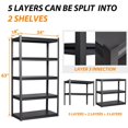 thumbnail image 3 of STANI Garage Storage Shelves Heavy Duty, 3-Tier Metal Shelving Unit with Wheels, Large Capacity Storage Racks and Shelving, Utility Shelf Racks for Garage Kitchen Basement Warehouse, 3 of 8