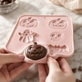thumbnail image 5 of 2Pcs Halloween Cake Silicone Molds Pumpkin Chocolate Molds Bat Skull Ghost Shape Baking Mold,Non-Stick Halloween Candy Mold Pumpkin Jelly Ice Cube Baking Melt Biscuits Fondant Moulds, 5 of 10