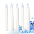 thumbnail image 3 of RENACLIPY 5PCS White Pillar LED Candles Long Rod Not Heat Up for Home Lighting, 3 of 8