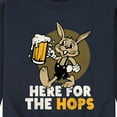 thumbnail image 3 of Instant Message - Here For The Hops - Men's Crew Neck Fleece Pullover, 3 of 6