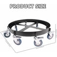 thumbnail image 5 of 55 Gallon Drum Dolly 2000 lbs Capacity Heavy Duty Oil Drum Dolly with 8 Swivel Caster Wheels Steel Mobile Drum Mover for Workshops Factories and Warehouses$$Tools, 5 of 7